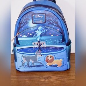 Loungefly Disney Lady & Tramp 70th Anniversary Fountain Scene Mini Backpack